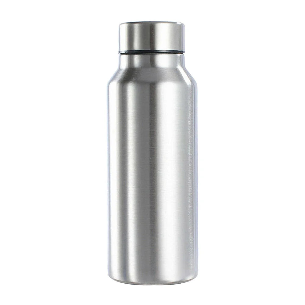 650ml/1000ml Stainless Steel Sport Water Bottle Single-layer Rugged Water Cup Metal Flask Drinkware Camping Sports Gym